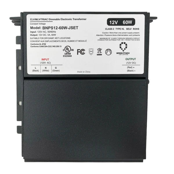 TSDC02 12V/24V DC Low Voltage Dimmable Junction Box Transformers UL Listed LED Driver Outdoor Rated
