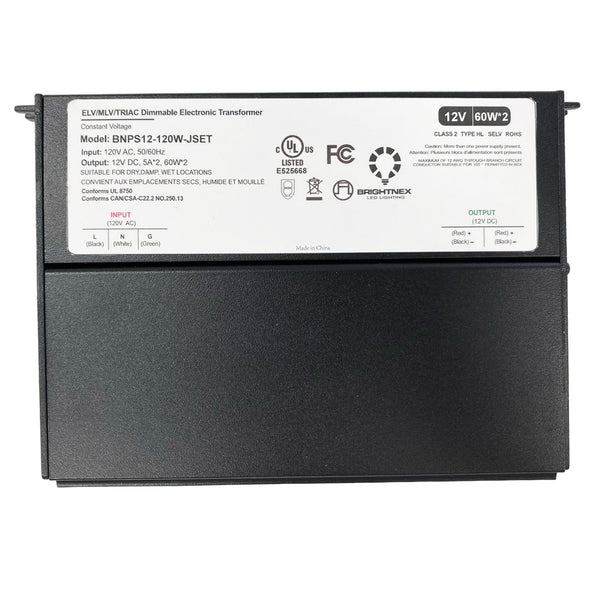 TSDC02 12V/24V DC Low Voltage Dimmable Junction Box Transformers UL Listed LED Driver Outdoor Rated