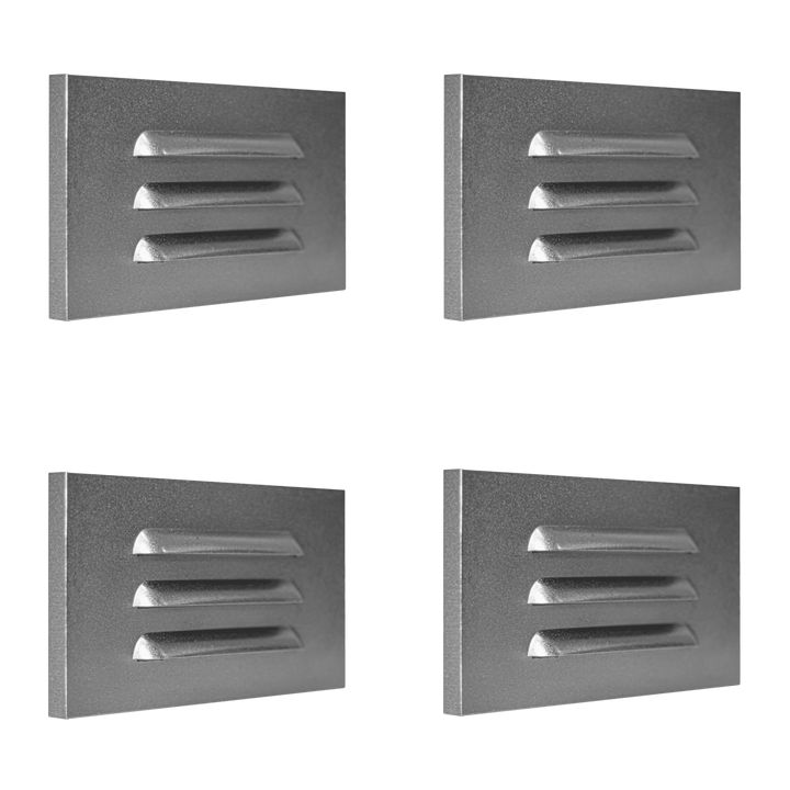 STA11 4x/8x/12x Package 3.5W 3000K Warm White Integrated Rectangular Waterproof Horizontal LED Step Light Wall Lighting Fixture