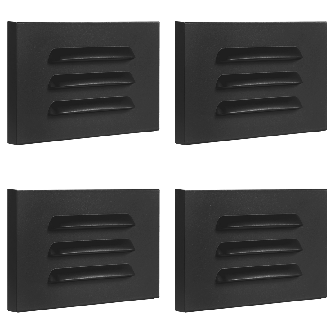 STA11 4x/8x/12x Package 3.5W 3000K Warm White Integrated Rectangular Waterproof Horizontal LED Step Light Wall Lighting Fixture