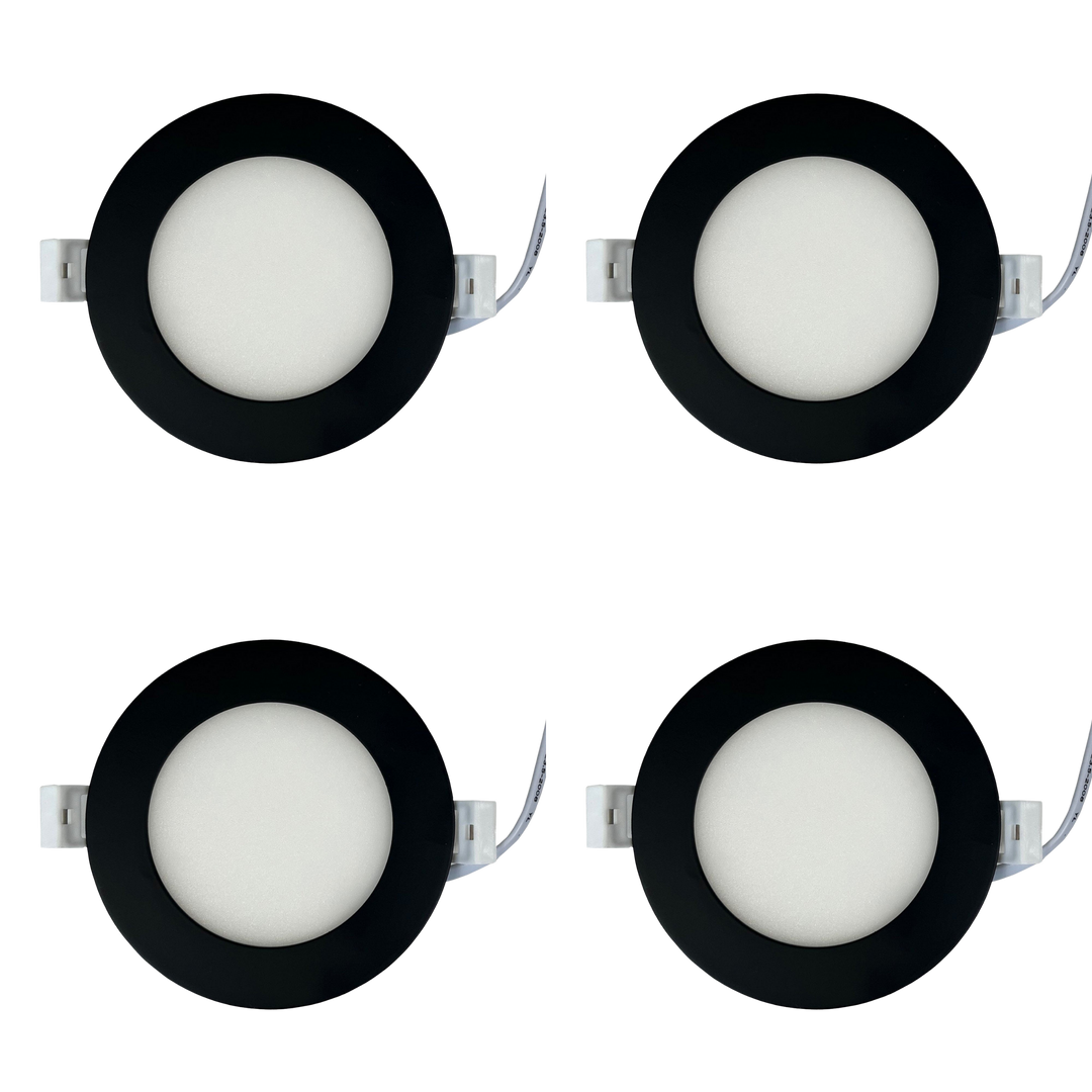 CB04 4x/8x/12x Package 10W 3CCT Dimmable Round Slim 12V LED Panel Light Low Voltage Lighting Fixture