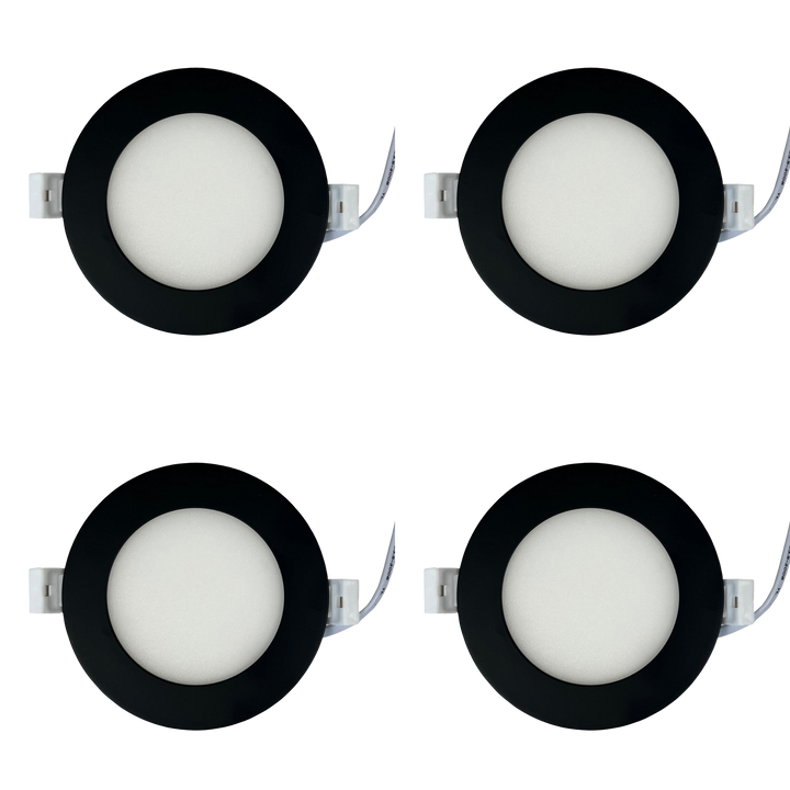 CB04 4x/8x/12x Package 10W 3CCT Dimmable Round Slim 12V LED Panel Light Low Voltage Lighting Fixture