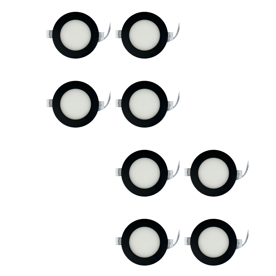 CB04 4x/8x/12x Package 10W 3CCT Dimmable Round Slim 12V LED Panel Light Low Voltage Lighting Fixture