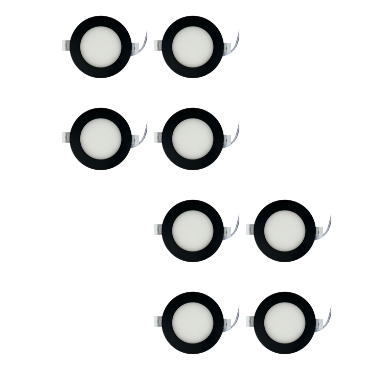 CB04 4x/8x/12x Package 10W 3CCT Dimmable Round Slim 12V LED Panel Light Low Voltage Lighting Fixture