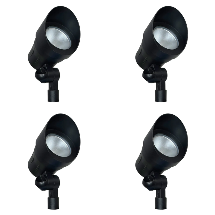 CD45 4x/8x/12x Package 12V Low Voltage Black 3000K Warm White Integrated LED Directional Up Light Outdoor Aluminum Spotlight