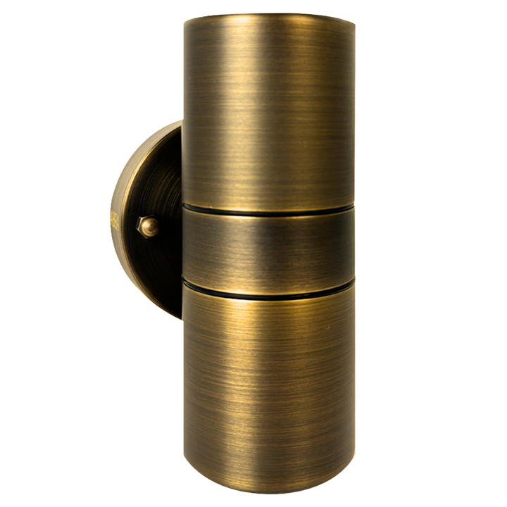 SCB05 4x/8x/12x Package LED Cylinder Up Down Light 2 Directional Brass Sconce Lighting with 12V Low Voltage 5W 3000K Bulb