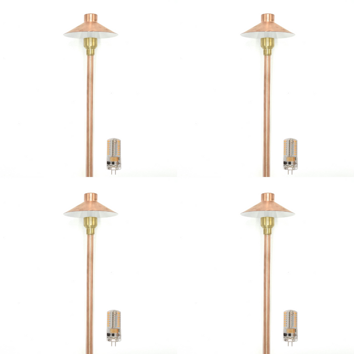 BPLP08 Tulay BH 18" Copper Path Light 4x/8x/12x G4 2W Dimmable 2700K Package Low Voltage Landscape Lighting