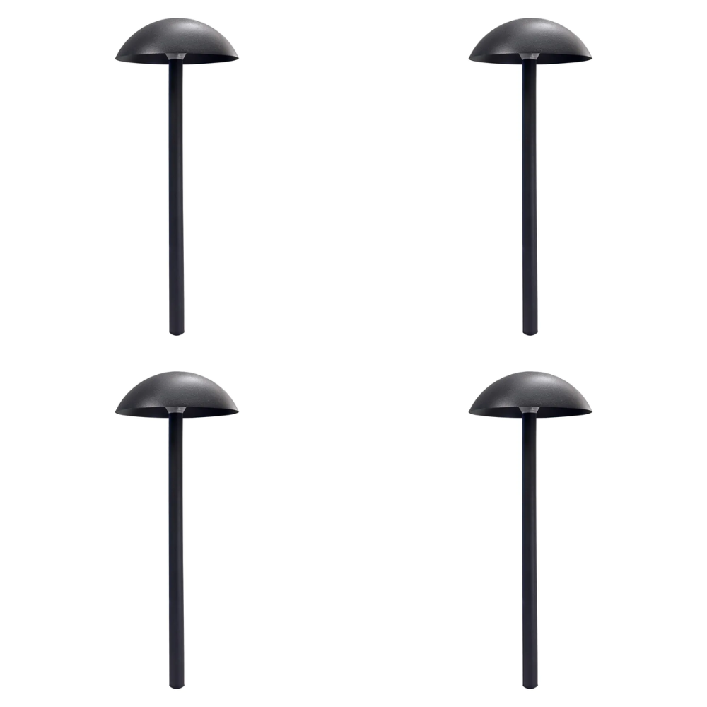 CDPA80 4x/8x/12x Package 5W 12V-24V AC/DC Low Voltage Dome-shaped Umbrella Hat 3000K Warm White Integrated LED Aluminum Path Light
