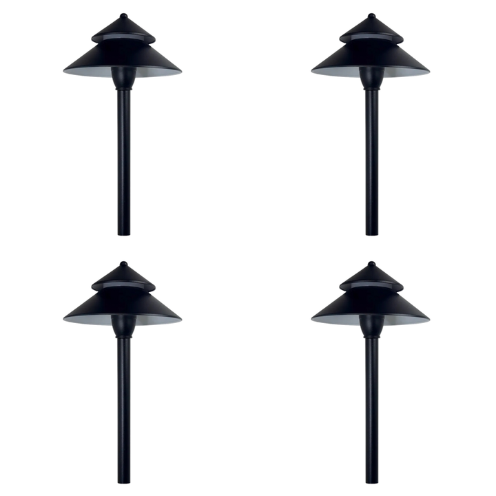 CDPA77 4x/8x/12x Package 3W 12V AC/DC Low Voltage Hexagon Umbrella Hat 5CCT Integrated LED Aluminum Path Light