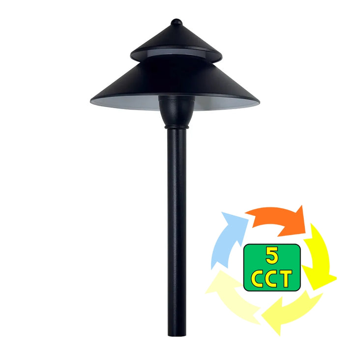 CDPA77 4x/8x/12x Package 3W 12V AC/DC Low Voltage Hexagon Umbrella Hat 5CCT Integrated LED Aluminum Path Light