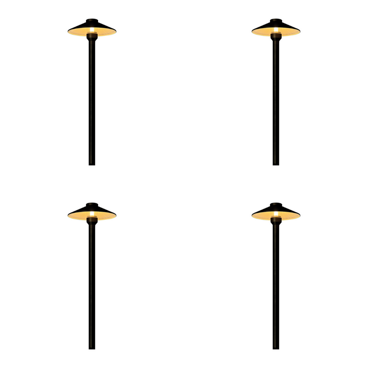 PLB26 4x/8x/12x Package Outdoor Garden Pathway Light | Low Voltage Brass Path Light 3W 3000K Bulb