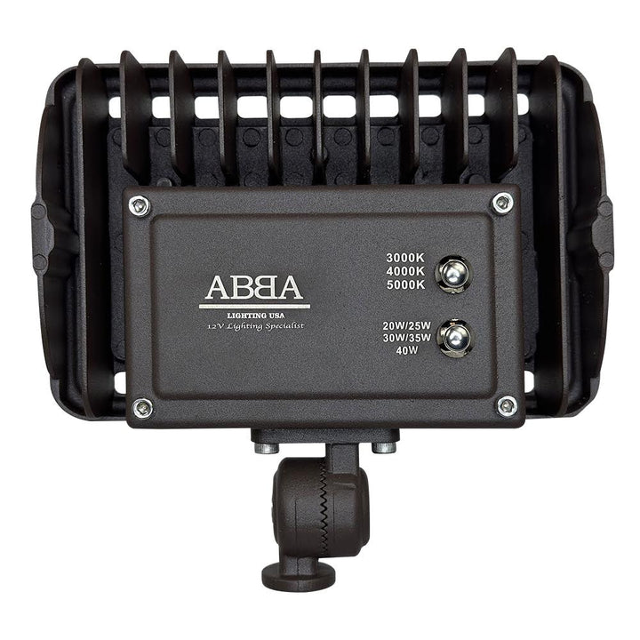 Proyector de aluminio fundido FLA40 | Luz de paisaje de bajo voltaje LED integrada de 40 W