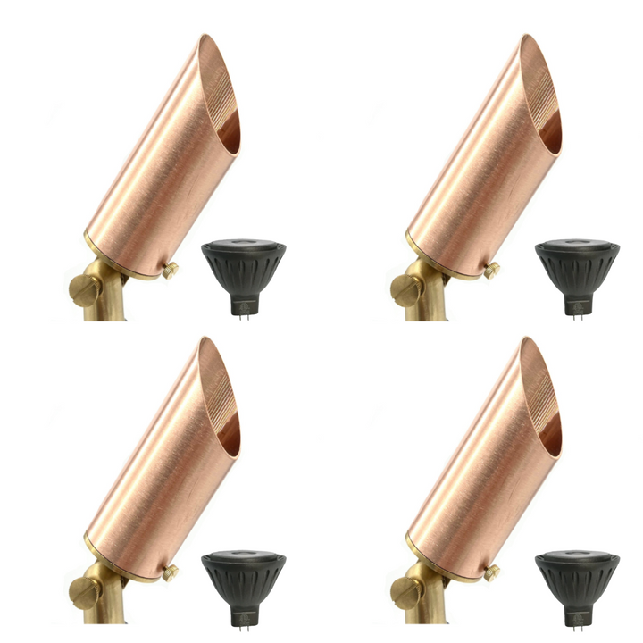 SPBP01 Cuprum Copper Spotlight 4x/8x/12x 12V MR16 4W 2700K Dimmable Package Low Voltage Outdoor Lighting