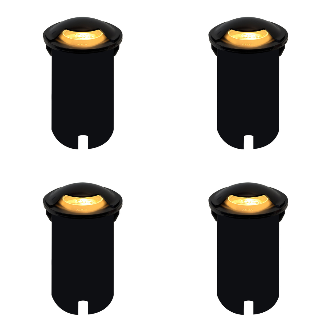 UNS03 4x/8x/12x Package Stainless Steel Mono Directional One Slit In-Ground Low Voltage LED In Ground Landscape Lighting with 5W 3000K Bulb