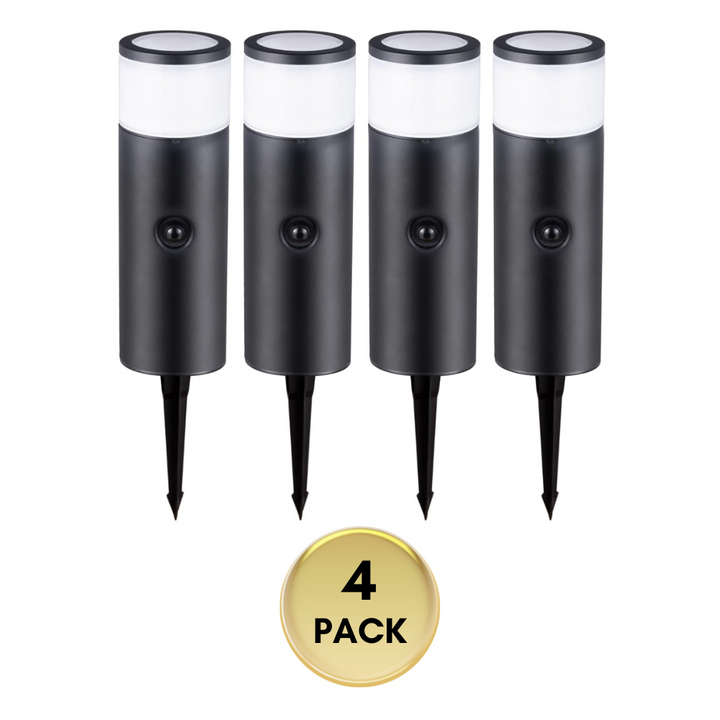 Outdoor Landscape Lighting LED 12V Low Voltage ALP26 4-Pack 11" 5CCT 1800K/2200K/2700K/4000K/5000K 4.5W 320LM Black Aluminum Bollard Path Light Low Voltage Outdoor Lighting IP65