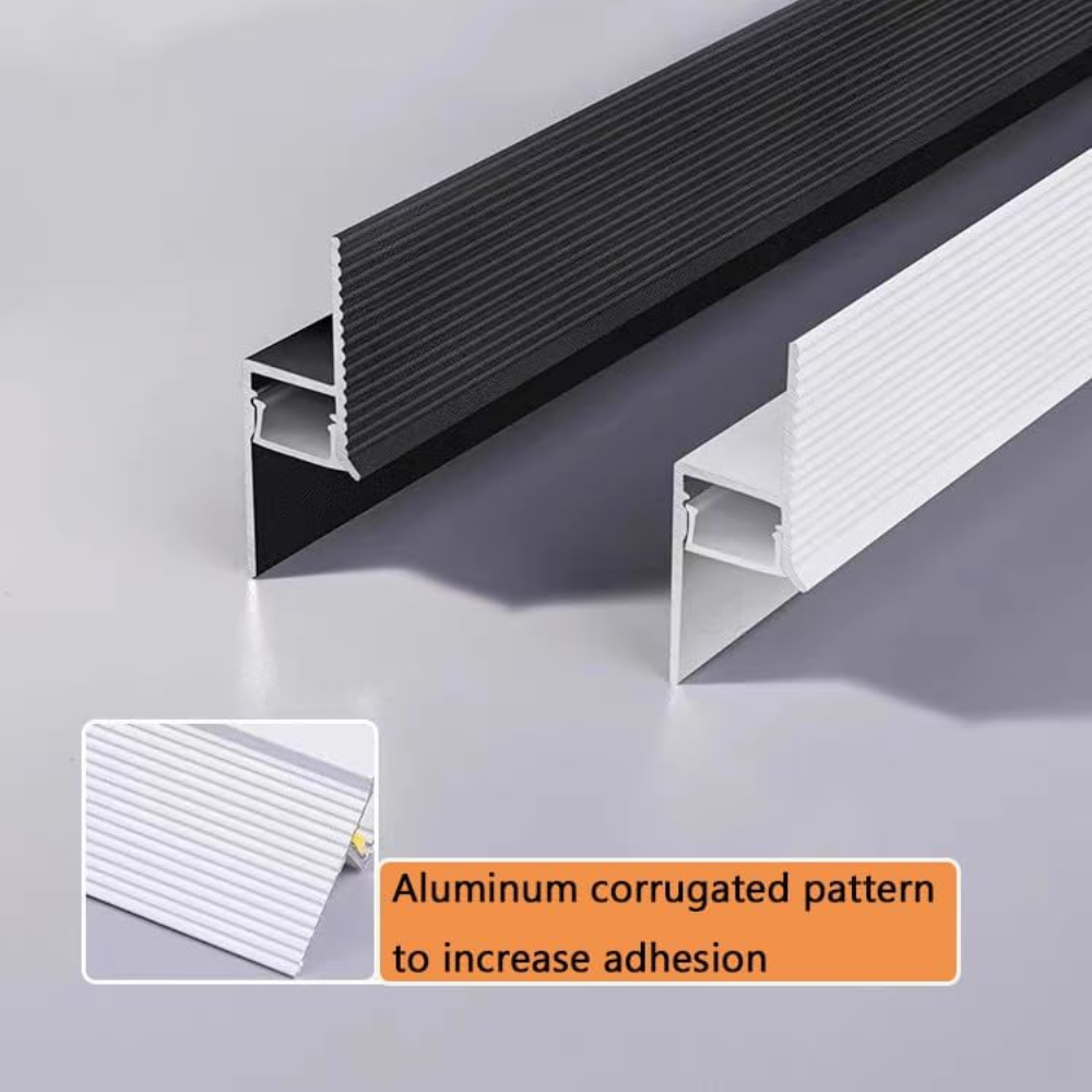 AC18 Suspended Ceiling Z-Type Aluminum Channel with 3.3FT/1M For Max Inner 13.8mm Width LED Strip Lights Pack of 6/10