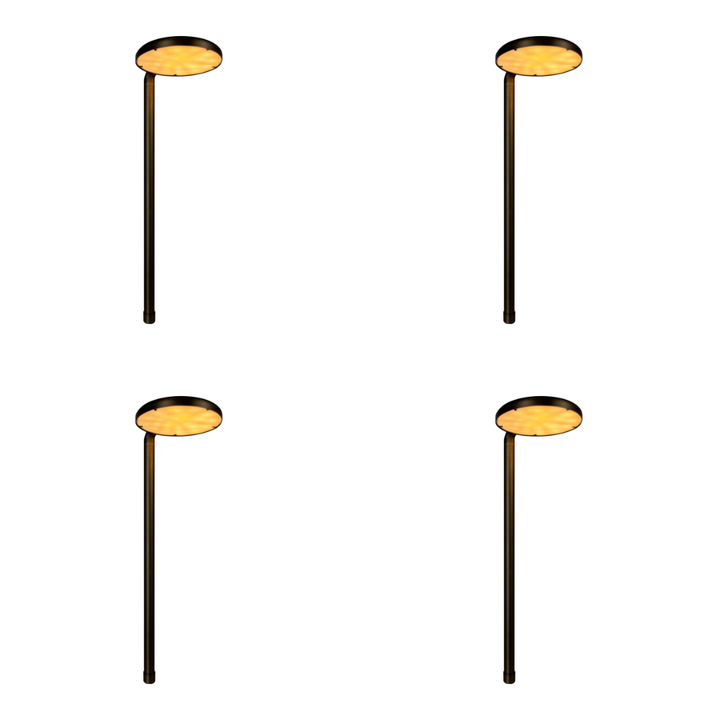 PLB27 4x/8x/12x Package Cast Brass Path and Area Light 4W 3000K Integrated LED 12V Low Voltage Pathway Outdoor Lighting Landscape Fixture