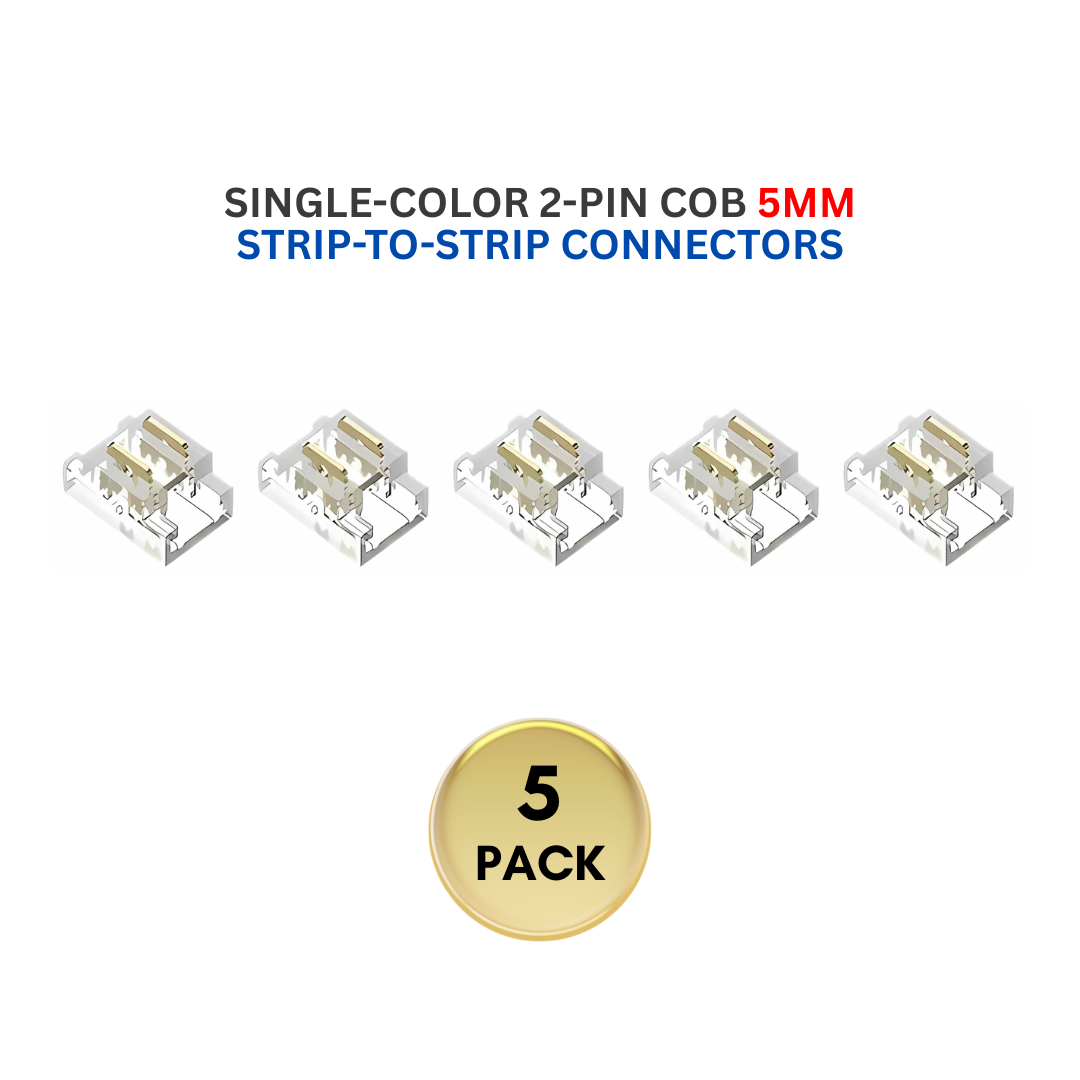 Sld Color 5-Pack SLD 2-Pin Low-Voltage for Single-Color COB Dotless Strip Light ...