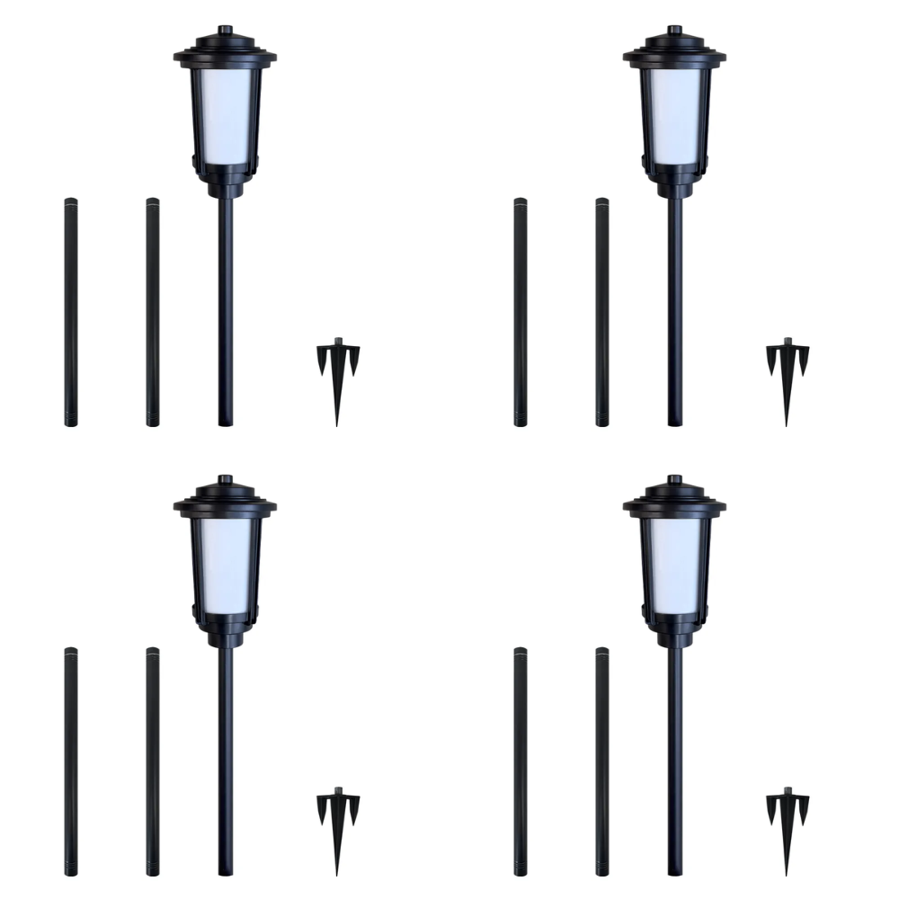 CDPA76 4x/8x/12x Package Heavy Duty Cast Aluminum 1.7W LED Outdoor Landscape 2200K Color Tall Path Light