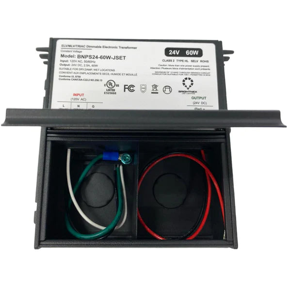 TSDC02 12V/24V DC Low Voltage Dimmable Junction Box Transformers UL Listed LED Driver Outdoor Rated