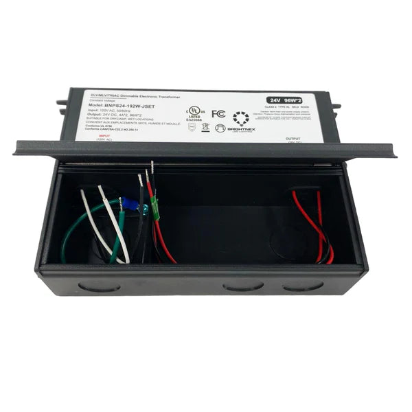 TSDC02 12V/24V DC Low Voltage Dimmable Junction Box Transformers UL Listed LED Driver Outdoor Rated