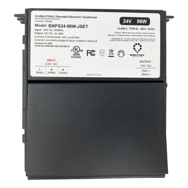 TSDC02 12V/24V DC Low Voltage Dimmable Junction Box Transformers UL Listed LED Driver Outdoor Rated