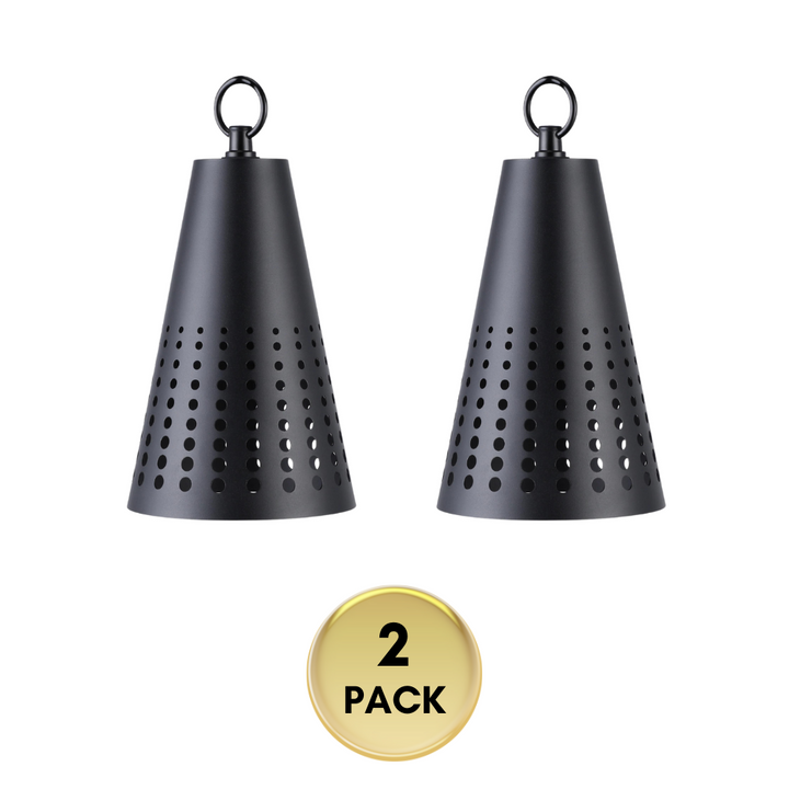 Lámpara colgante de aluminio fundido CD90 | Luz de paisaje de bajo voltaje LED integrada de 6W