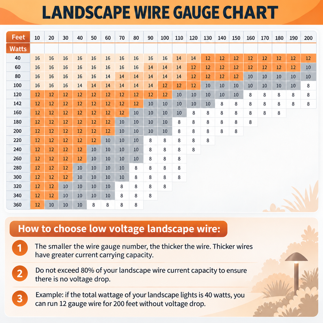 8/2 Copper Low Voltage Landscape Lighting Wire – Heavy-Duty Direct Burial Cable for Long Runs