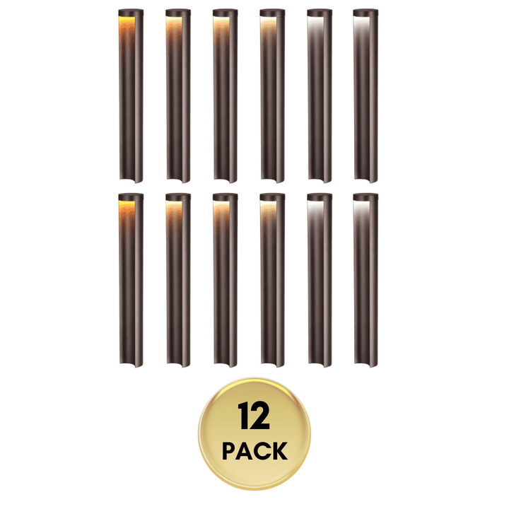 ALP16 6- and 12-Pack 5W 5CCT 1800K/2700K/3500K/4000K/5000K Integrated LED Landscape Pathway Light Package, 12V Low Voltage Side Lit Path Lights