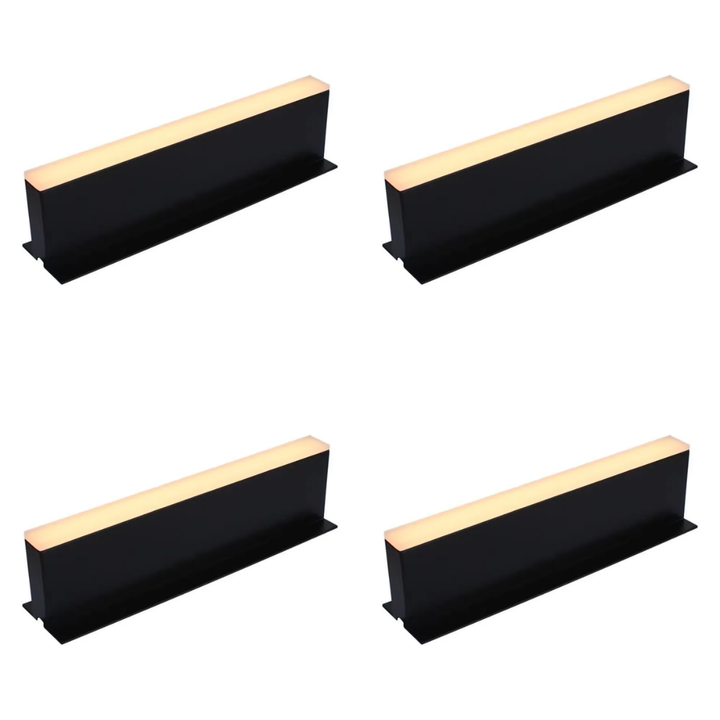 CRG33 4x/8x/12x 12"x0.80″x2.54" Paver Well Light - Heavy Duty Cast Aluminum, IP65 3.5W 3000K AC/DC 12V Low Voltage COB