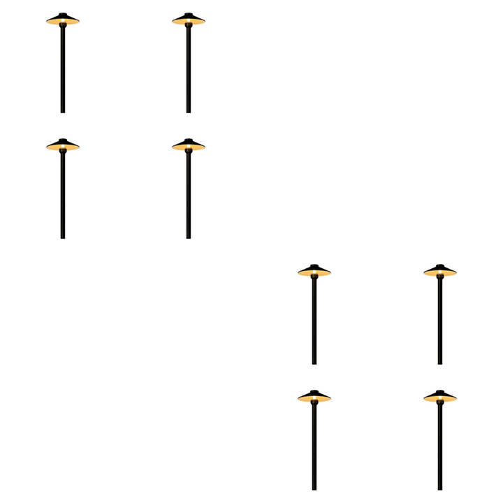 PLB26 4x/8x/12x Package Outdoor Garden Pathway Light | Low Voltage Brass Path Light 3W 3000K Bulb