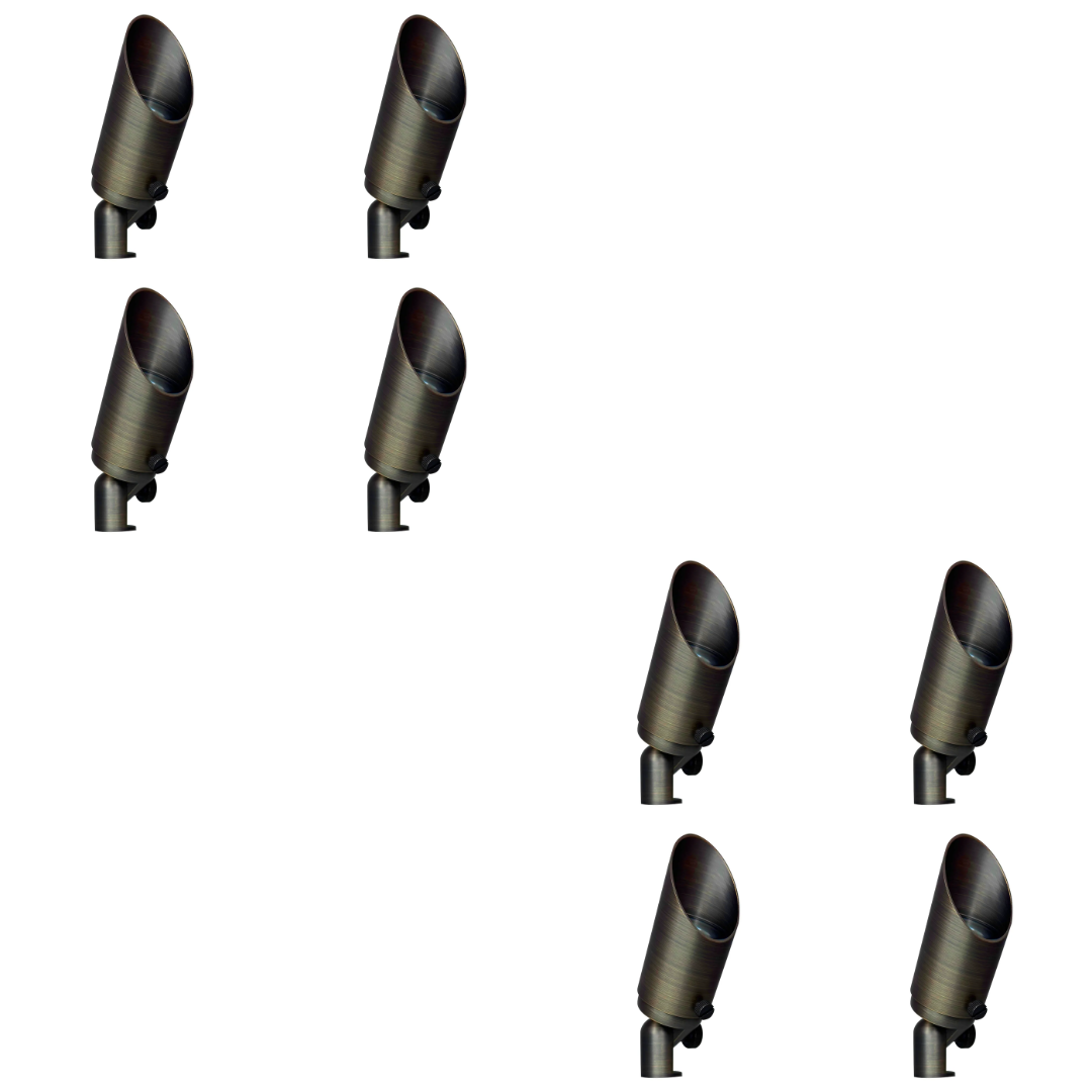 SPB10 4x/8x/12x Package 8W 3000K Warm White Integrated LED Brass Spotlight Low Voltage Small Directional Bullet Light