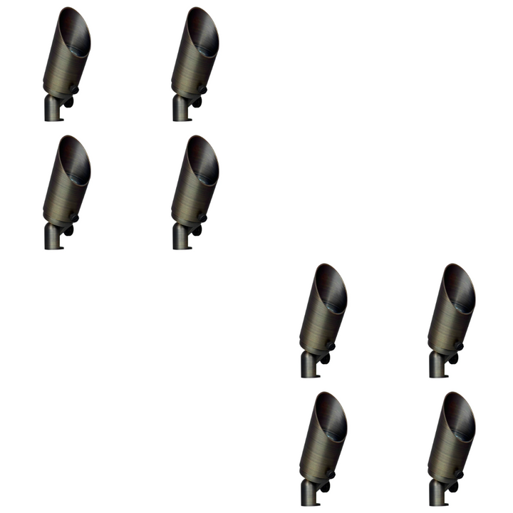 SPB10 4x/8x/12x Package 8W 3000K Warm White Integrated LED Brass Spotlight Low Voltage Small Directional Bullet Light