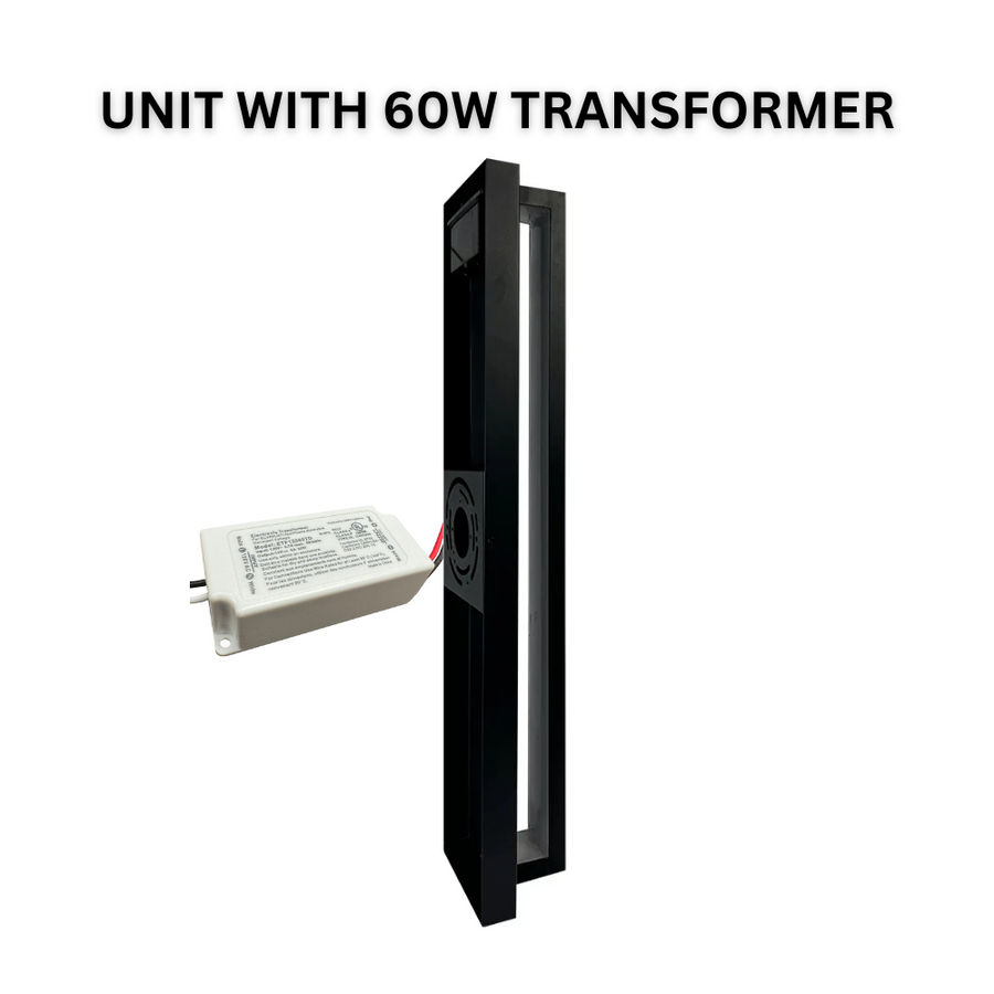 Outdoor Landscape Lighting LED 12V Low Voltage SCA02-24 Integrated LED 24W RGBCW Wi-Fi and Bluetooth Control 24″x4.9″x3.5″ 12V Low Voltage Aluminum Wall Sconce Lighting IP65 Waterproof With 60W DC12V Transformer (+$25)