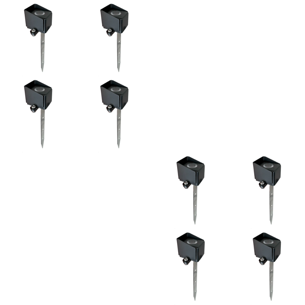 STB22 4x/8x/12x Package 3W 3000K 240LM Cast Brass LED Mini Step Light with Stainless Steel Stake 12V Low Voltage Landscape Lighting