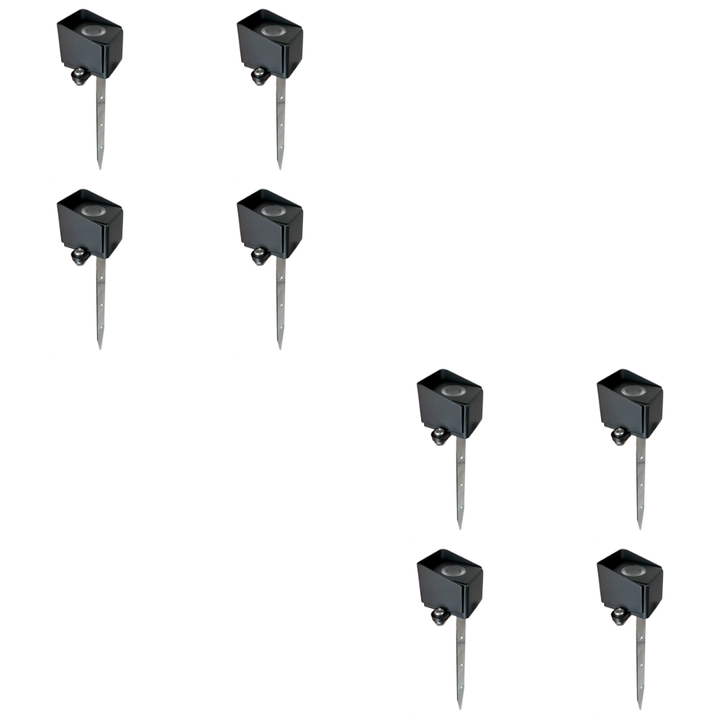 STB22 4x/8x/12x Package 3W 3000K 240LM Cast Brass LED Mini Step Light with Stainless Steel Stake 12V Low Voltage Landscape Lighting