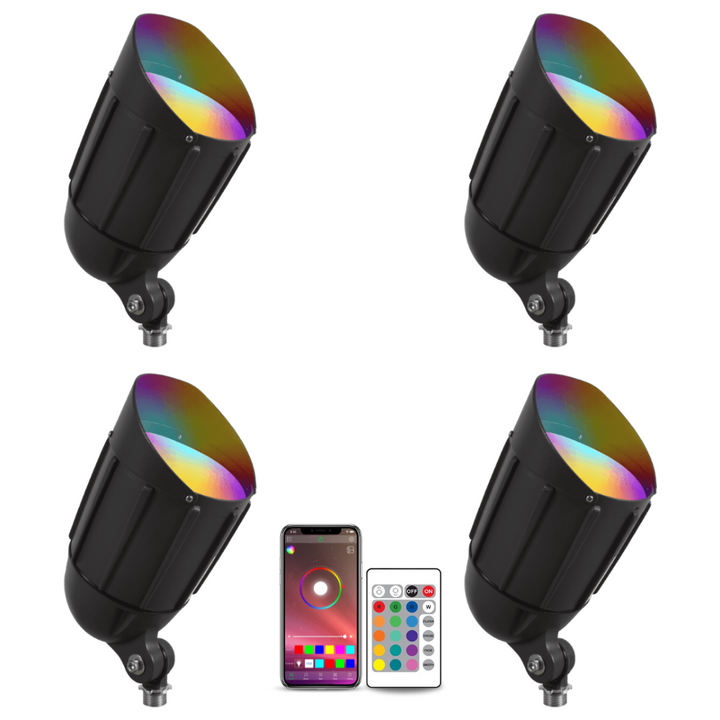 CDRA30 4x/8x/12x Package 30W Smart Bluetooth RGBW Narrow Beam Directional Outdoor Landscape Spotlight