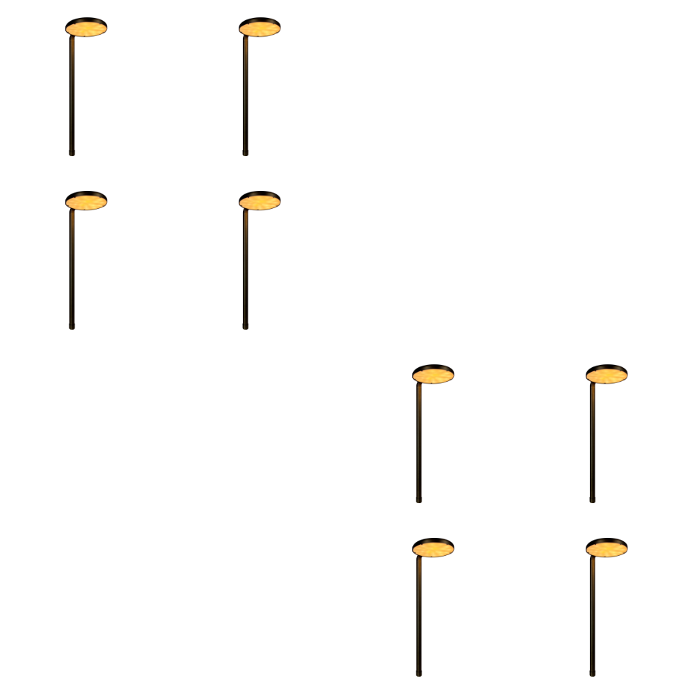 PLB27 4x/8x/12x Package Cast Brass Path and Area Light 4W 3000K Integrated LED 12V Low Voltage Pathway Outdoor Lighting Landscape Fixture