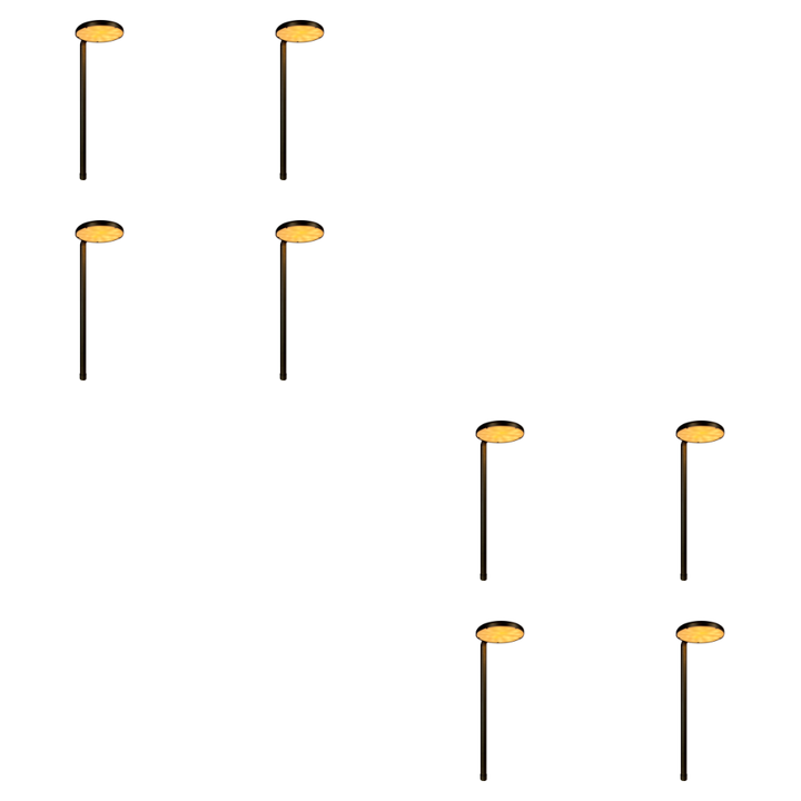 PLB27 4x/8x/12x Package Cast Brass Path and Area Light 4W 3000K Integrated LED 12V Low Voltage Pathway Outdoor Lighting Landscape Fixture