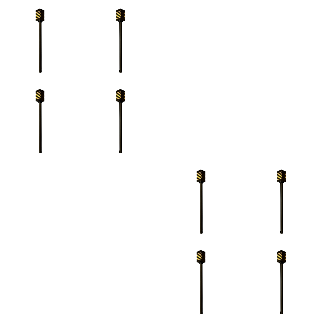 PLB24 4x/8x/12x Package Cast Brass Path and Area Light LED Low Voltage Pathway Outdoor Lighting Landscape Fixture 3W 3000K Bulb