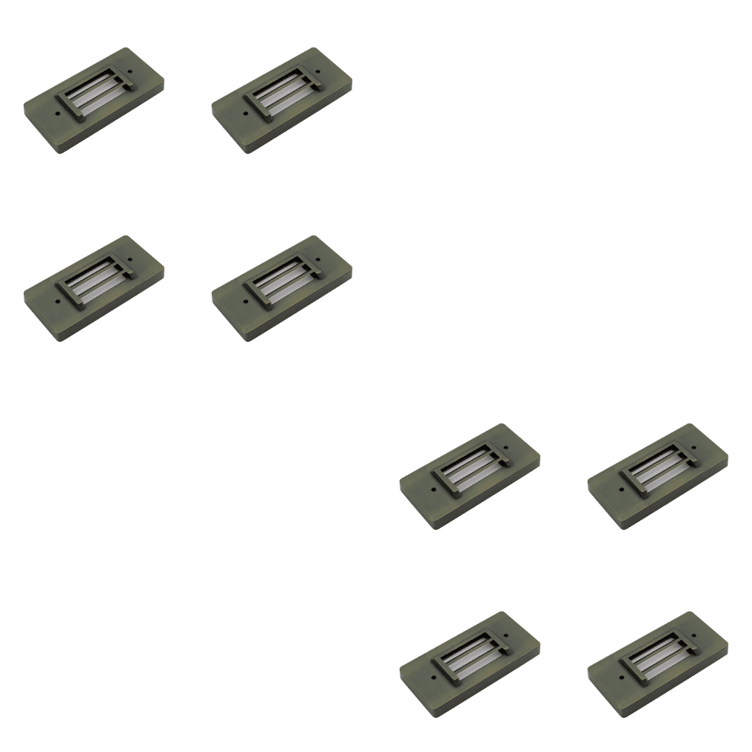 IDL01 4x/8x/12x Package Solid Brass Surface Mount 2700K Warm White Integrated LED Step Light Low Voltage Landscape Lighting