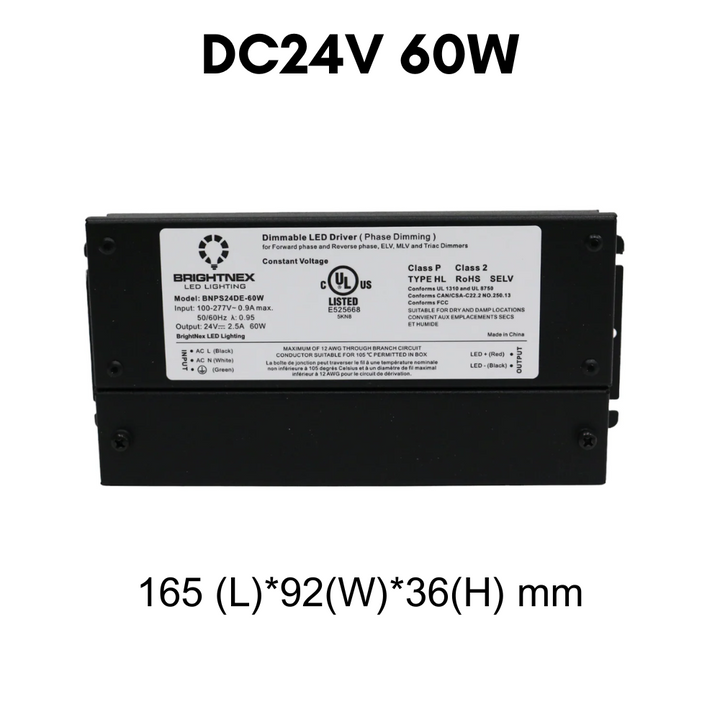 TSDC01 12V/24V DC Low Voltage Dimmable Transformers UL Listed LED Driver Outdoor Rated