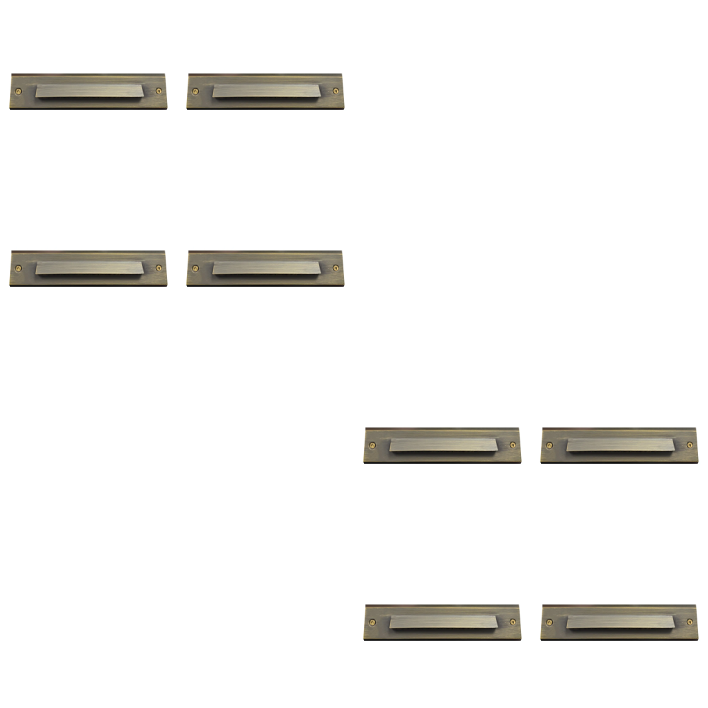 STB16 4x/8x/12x Package 2W LED Cast Brass 12V Low Voltage Surface Mounted Slim Horizontal Outdoor & Indoor Step Light