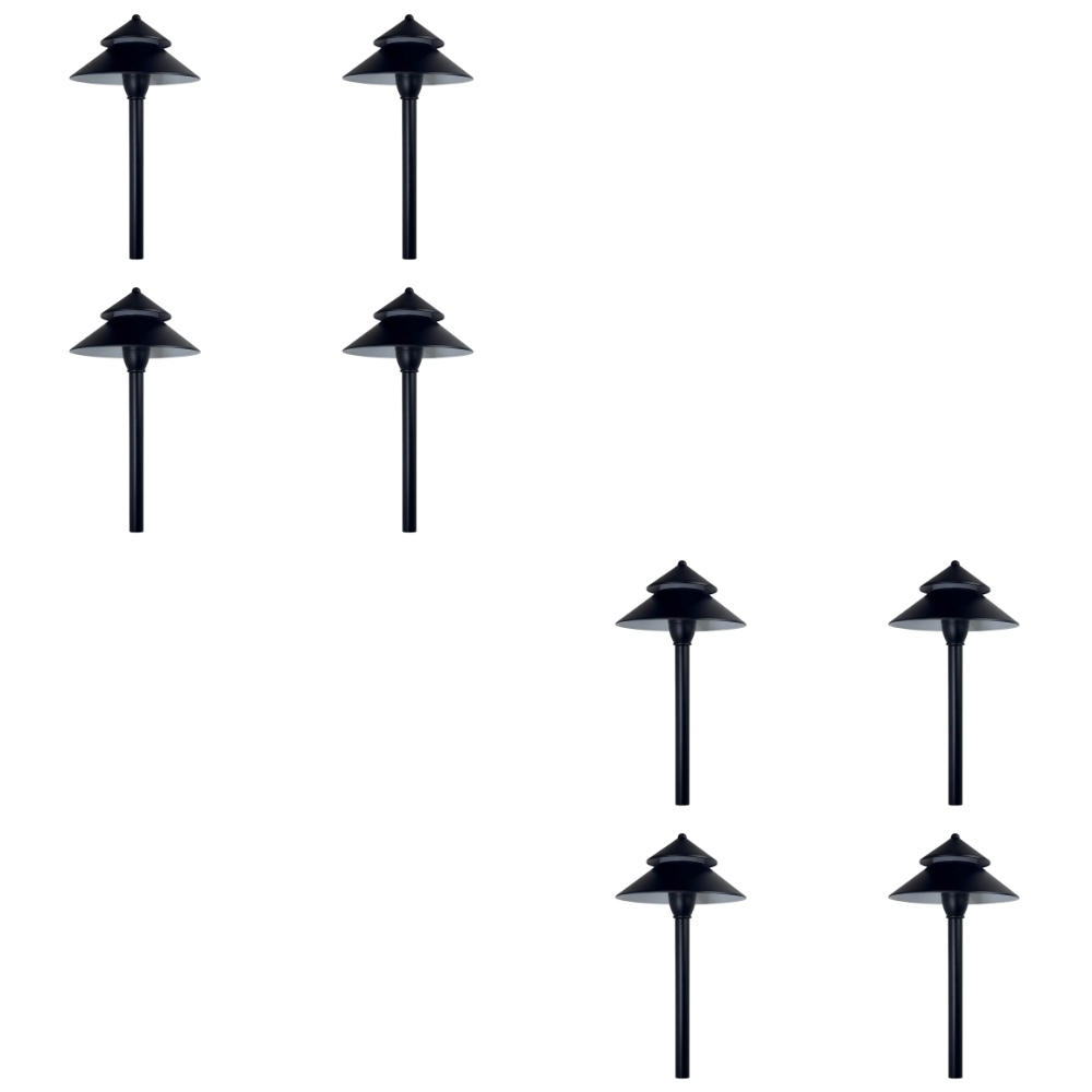 CDPA77 4x/8x/12x Package 3W 12V AC/DC Low Voltage Hexagon Umbrella Hat 5CCT Integrated LED Aluminum Path Light