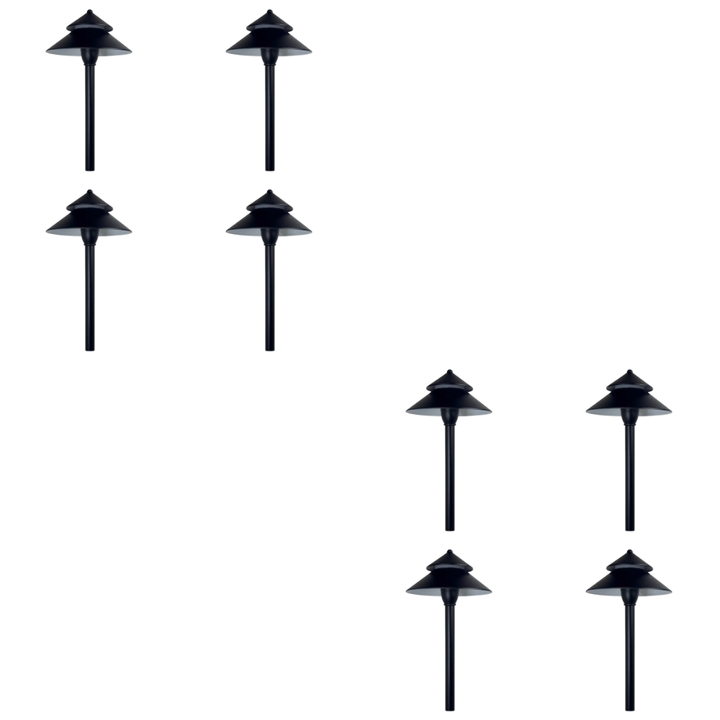 CDPA77 4x/8x/12x Package 3W 12V AC/DC Low Voltage Hexagon Umbrella Hat 5CCT Integrated LED Aluminum Path Light