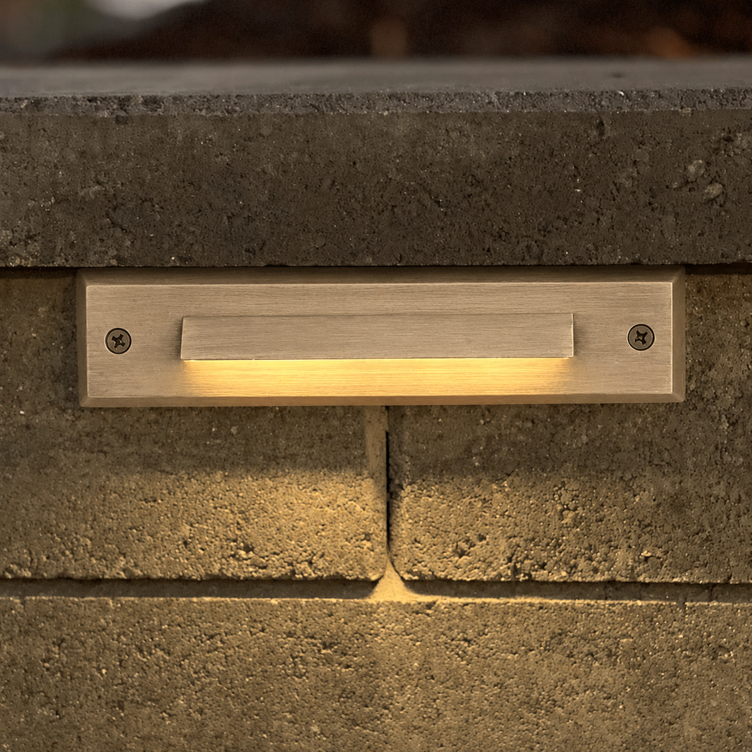 Outdoor Landscape Lighting LED 12V Low Voltage STBP01 2W 2700K Arrow Simple Louv Brass Deck Light Low voltage Landscape Lighting