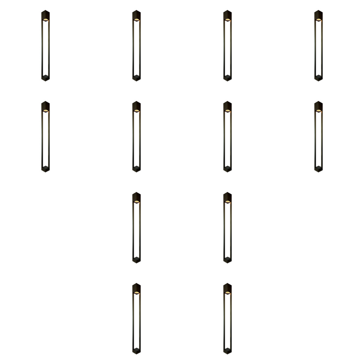 PLB23 4x/8x/12x Package Cast Brass Path and Area Light LED Low Voltage Pathway Outdoor Lighting Landscape Fixture 3W 3000K Bulb