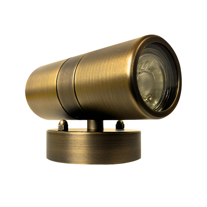 SCB05 Cast Brass Sconce Light | Lamp Ready 12V Low Voltage Landscape Light