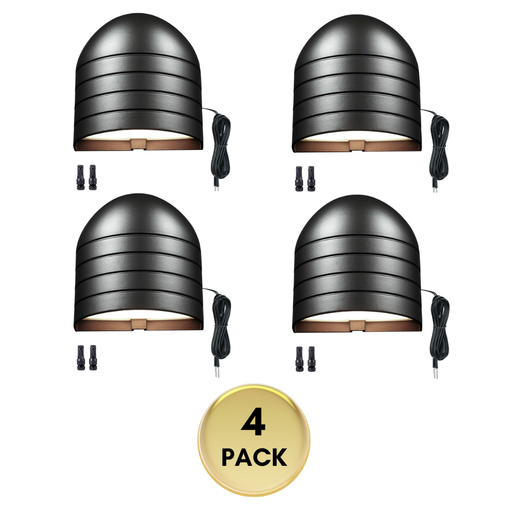DLA08 5W 250LM Low Voltage 12V-24V 5CCT 2700K/3000K/3500K/4000K/5000K Integrated LED Outdoor Fence Deck Down Light Package, Step Patio Landscape Lights