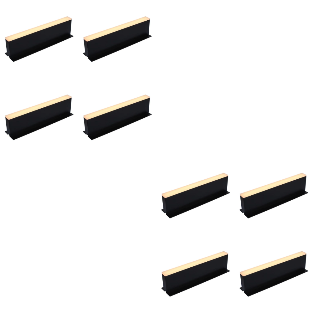 CRG33 4x/8x/12x 12"x0.80″x2.54" Paver Well Light - Heavy Duty Cast Aluminum, IP65 3.5W 3000K AC/DC 12V Low Voltage COB